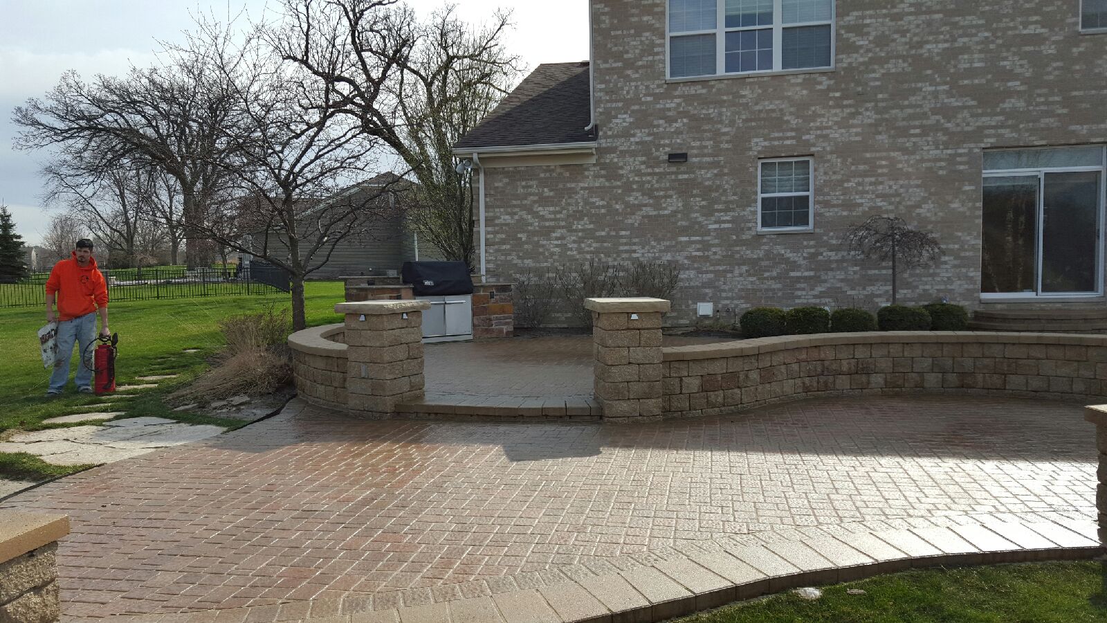 After Photo of Stone Entrance Way
